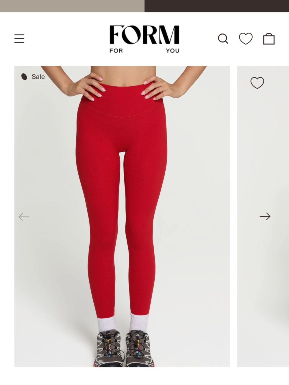 Form cherry size small Leggings NWT